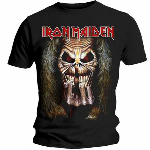 Camiseta Iron Maiden - Eddie Candle Finguer.