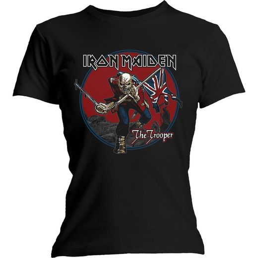 Camiseta Iron Maiden para chica: Trooper Red Sky