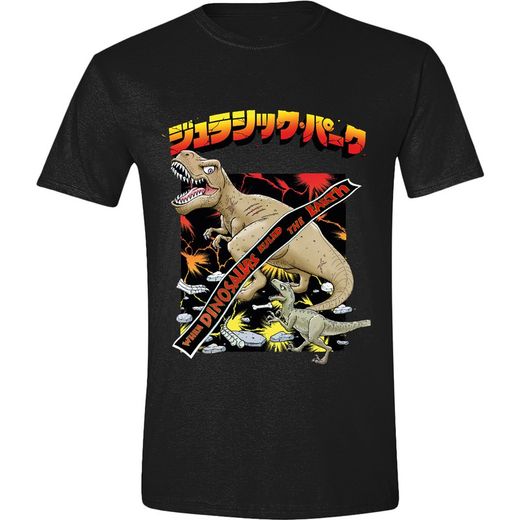 CAMISETA  JURASSIC PARK RULE THE EARTH