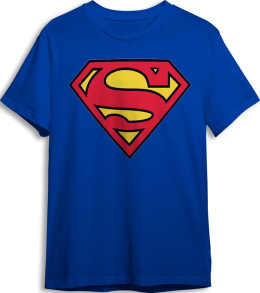 Camiseta Logo Superman Azul