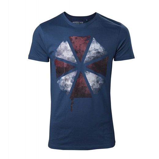 Camiseta Manga Corta Resident Evil - Umbrella Distressed Logo