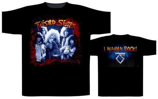 Twisted Sister - I Wanna Rock Short Sleeve T-Shirt