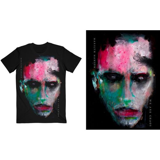 Camiseta Marilyn Manson unisex: We Are Chaos Cover