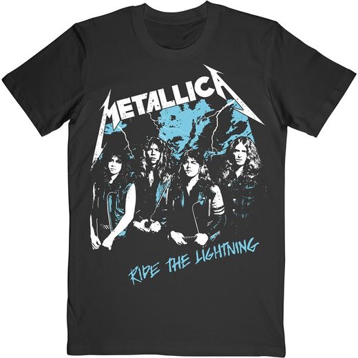 Camiseta Metallica unisex: Vintage Ride The Lightning