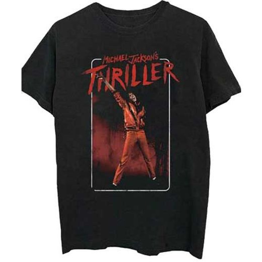 Camiseta Michael Jackson unisex: Thriller White Red Suit