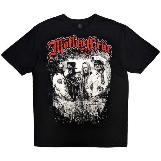 Camiseta Motley Crue unisex: Greatest Hits Band Shot