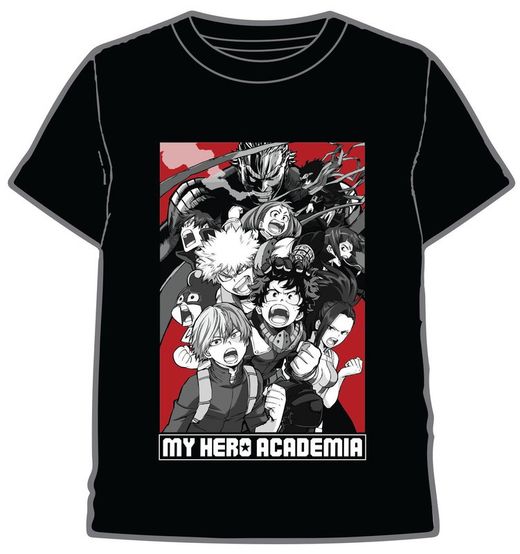 CAMISETA MY HERO ACADEMY NEGRO