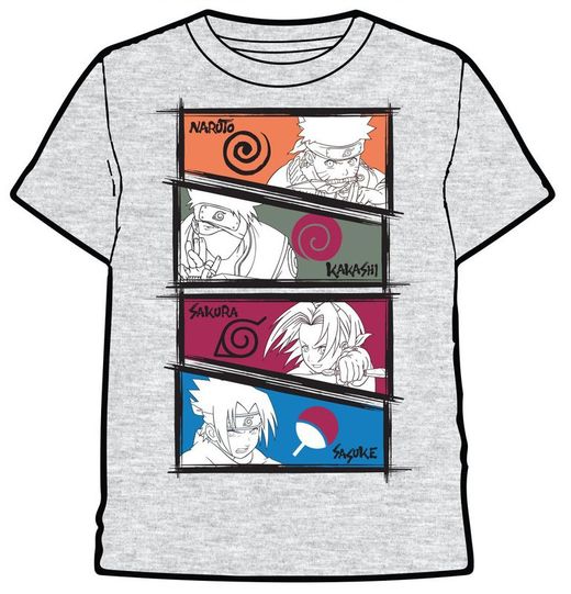 CAMISETA NARUTO 4 PERSONAJES
