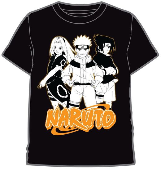 CAMISETA NARUTO SASUKE SAKURA BLACK