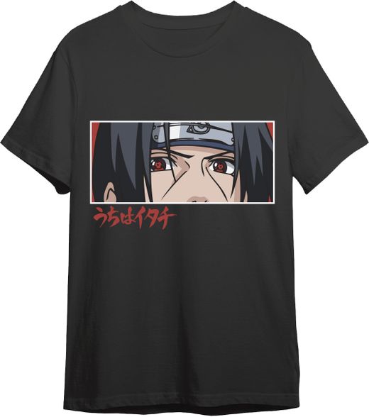 Camiseta Naruto Shipp Itachi Eyes Negro T