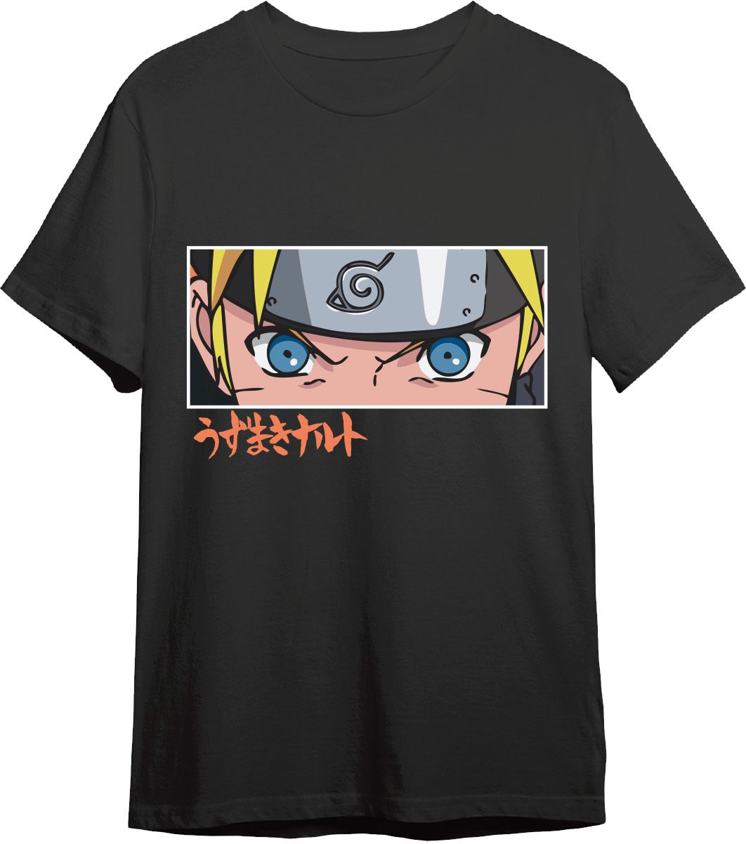 Camiseta Naruto Shipp Naruto Eyes Negro T