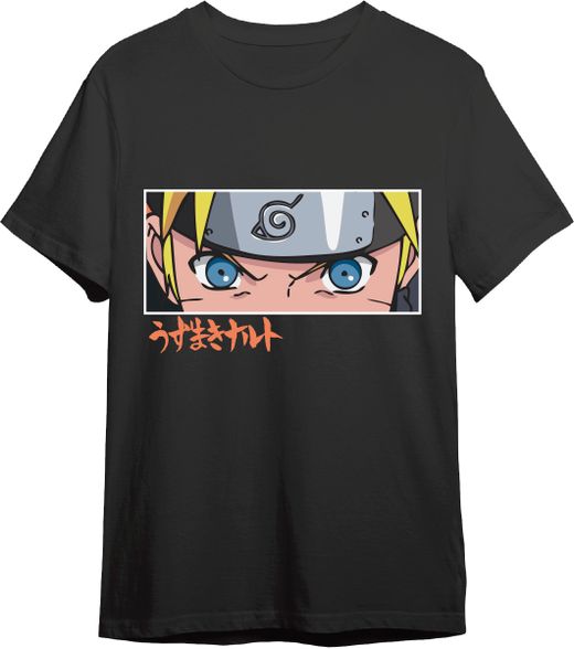 Camiseta Naruto Shipp Naruto Eyes Negro T