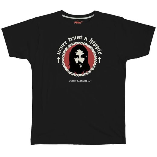 Camiseta Never Trust a Hippie