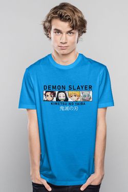 Camiseta Niño MG Demon Slayer Electric Blue