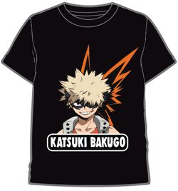 CAMISETA NIÑOS MY HERO ACADEMIA KATSUKI NEGRO