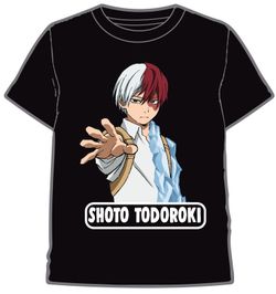 CAMISETA NIÑOS MY HERO ACADEMIA SHOTO NEGRO