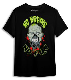 Camiseta No Brains No Fun Blood