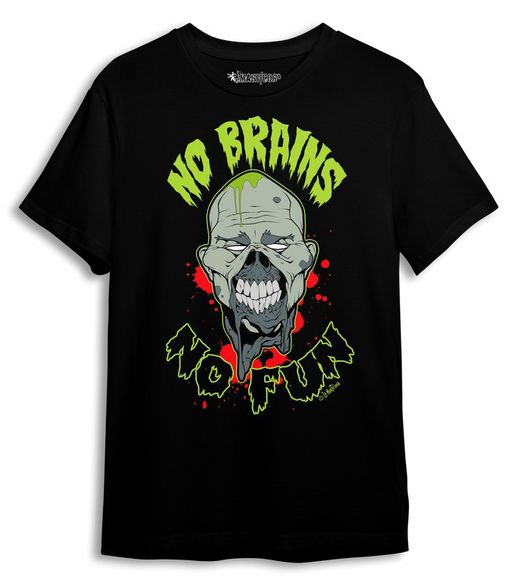 Camiseta No Brains No Fun Blood