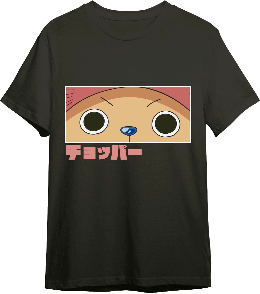 Camiseta One Piece Chopper Eyes Negro T