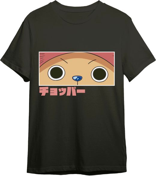 Camiseta One Piece Chopper Eyes Negro T