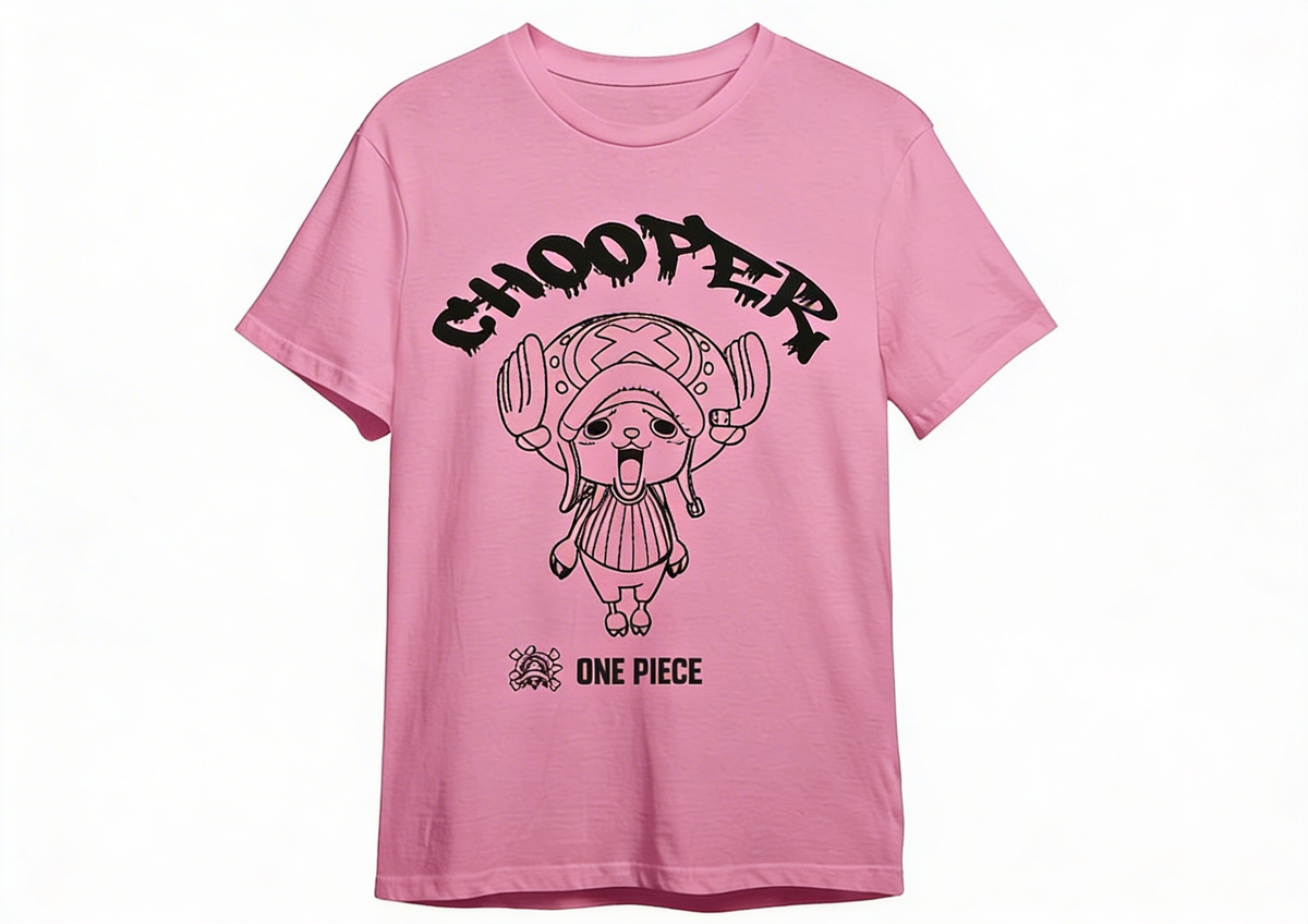 Camiseta One Piece Chopper Rosa