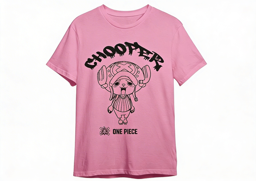 Camiseta One Piece Chopper Rosa