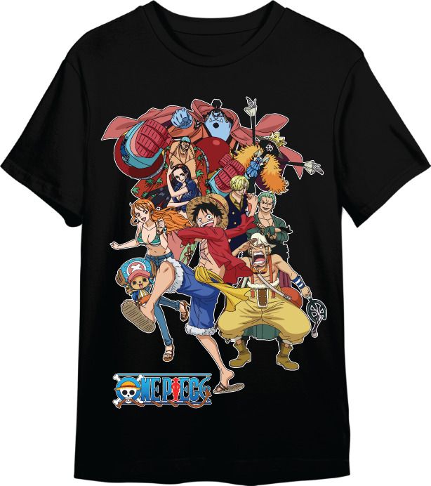 Camiseta One Piece Crew Negro T