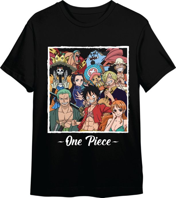 Camiseta One Piece Crew Negro T