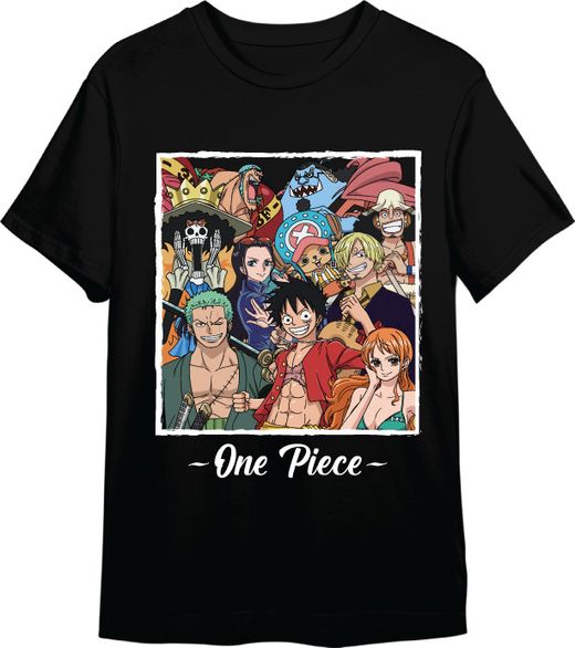 Camiseta One Piece Crew Negro T