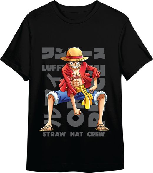 Camiseta One Piece Luffy Negro T