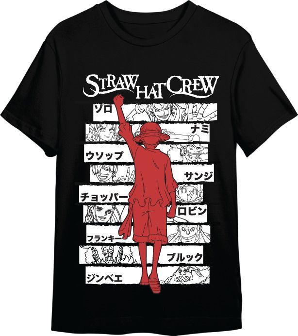 Camiseta One Piece Luffy Puño Negro T Talla 10Y
