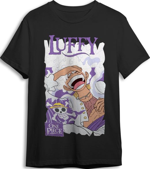 Camiseta One Piece Luffy Smile Negro T