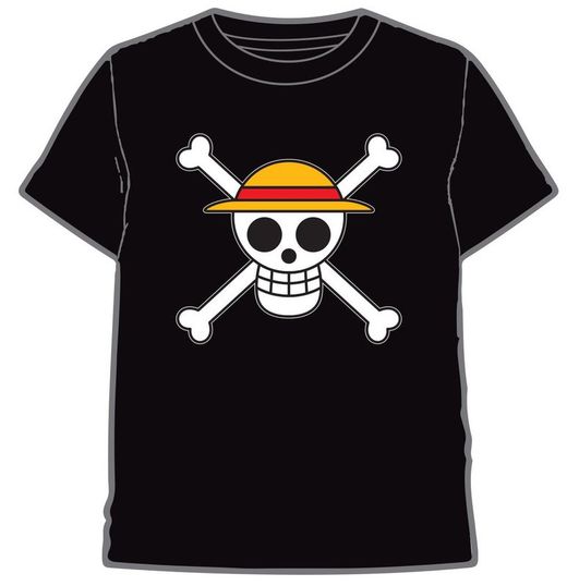 CAMISETA ONE PIECE SKULL BLACK