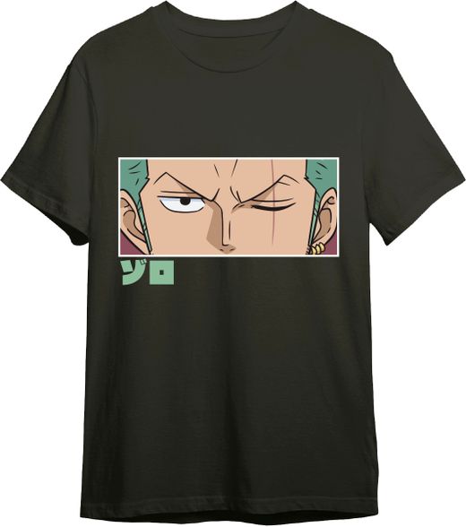 Camiseta One Piece Zoro Eyes Negro T