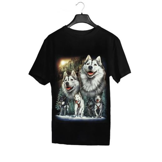 Camiseta Perro Lobo Glow in the Dark