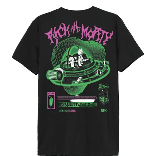 Camiseta Rick and Morty Multiverse Recto Verso