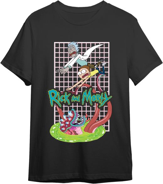 Camiseta Rick & Morty Monster Negro T