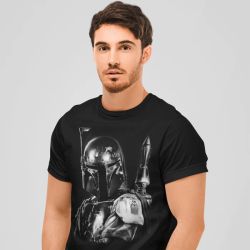Camiseta Star Wars Boba Fett Silver Millar