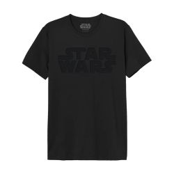 Camiseta Star Wars logo negro