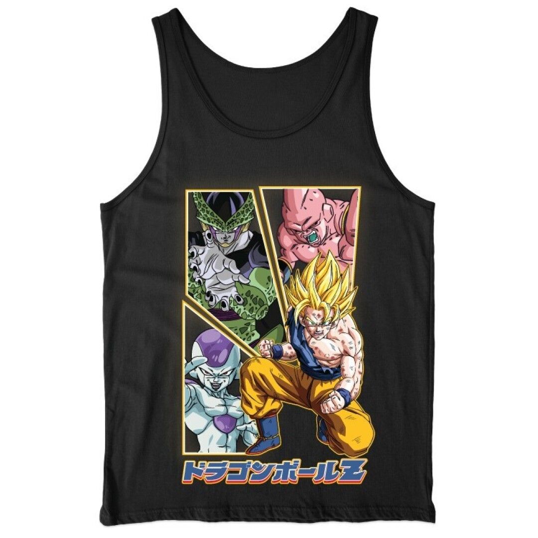 Camiseta Tirantes Dbz Villains/Goku Negro T Talla 10Y