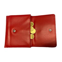 Vierkante Portemonnee 103 Effen Rood