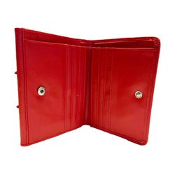 Vierkante Portemonnee 103 Effen Rood