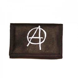 Black Anarchy White Wallet