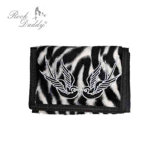 Cartera Pelo Birds White