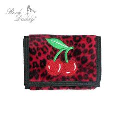 Rode kersenhaar portemonnee