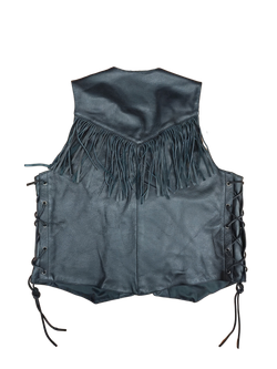 Chaleco cuero con flecos