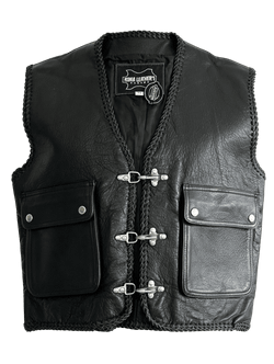 Chaleco cuero west motard