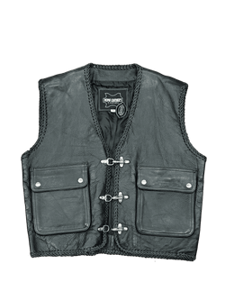 Chaleco cuero west motard
