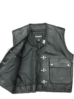 Chaleco cuero west motard