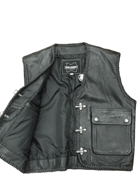 Chaleco cuero west motard